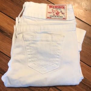 True religion white jeans